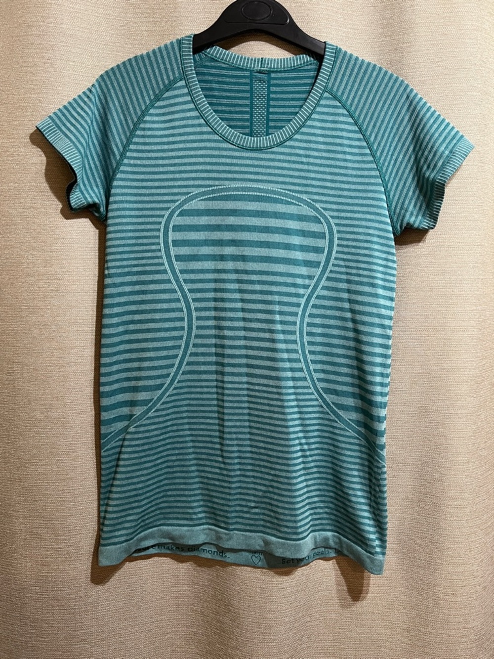 Lululemon Swiftly Tech Short Sleeve Crew Striped Training Running Activewear